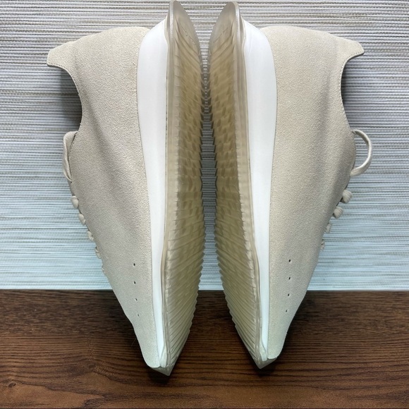 𝅺RICK Owens New Minimal Runner Sneaker In 110 Milk/Clear Size 7 EU37 - Picture 7 of 14